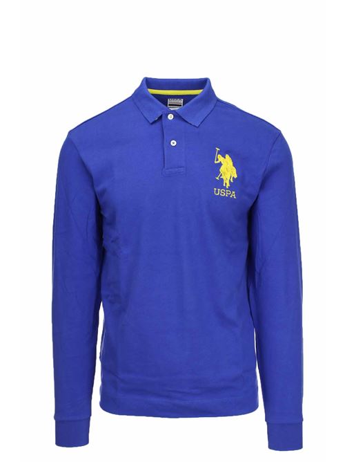 Polo manica lunga in jersey unito maxi logo US Polo Assn | Polo | 6322647773373